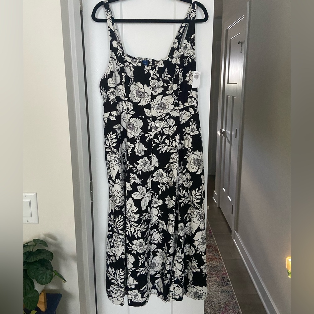 NWT Old Navy Fit & Flare Midi Dress XL